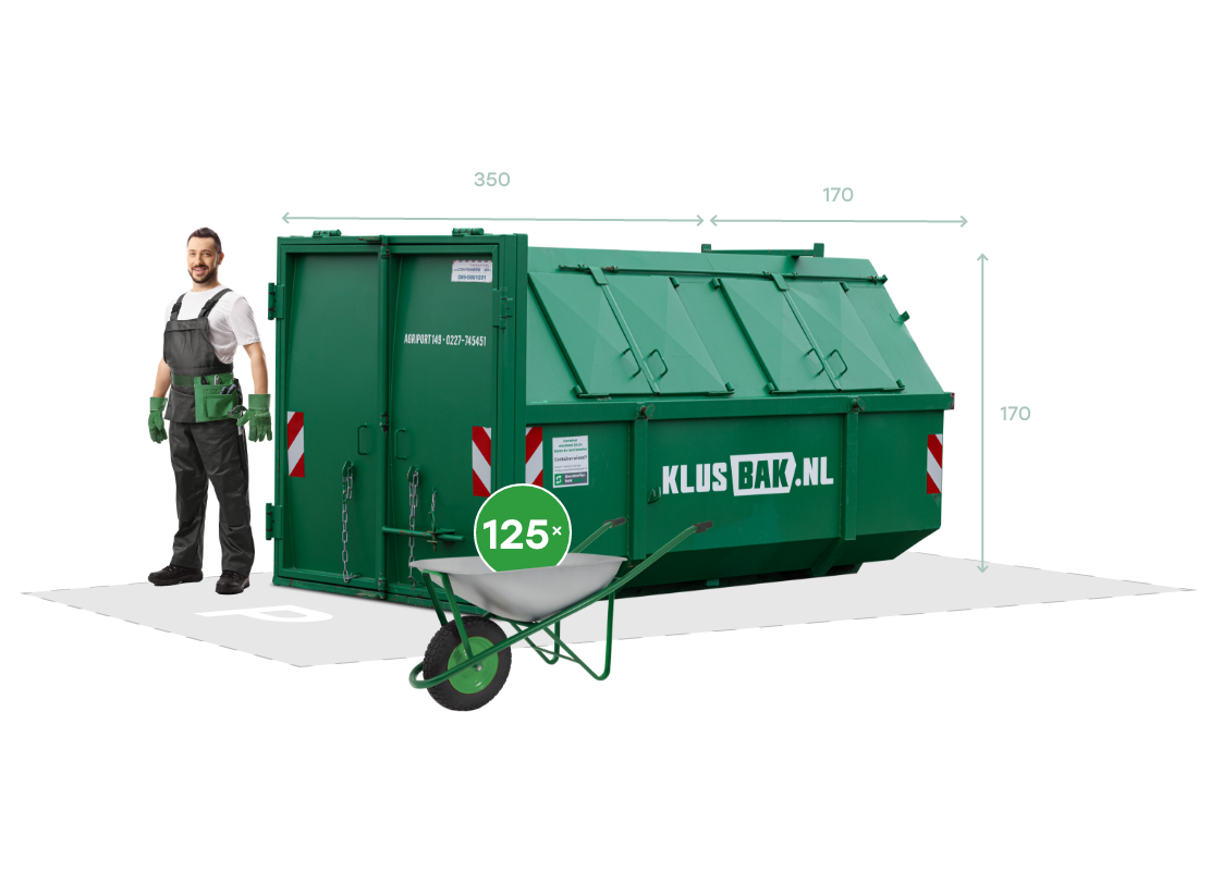Afvalcontainer huren 10 kuub